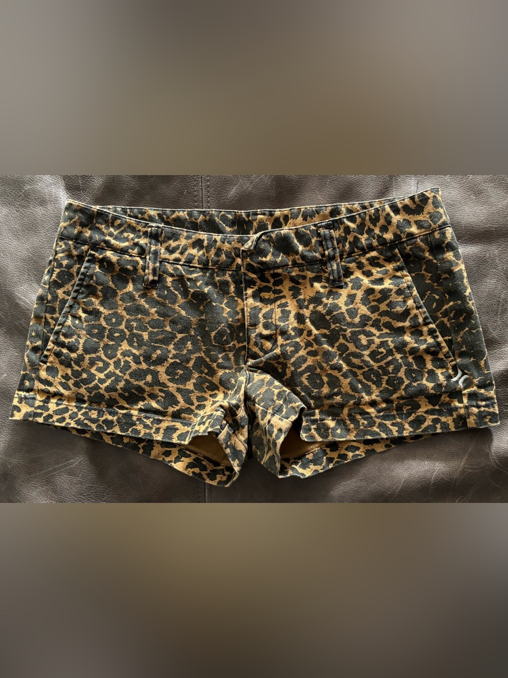 Vintage y2k cheetah print Hurley shorts